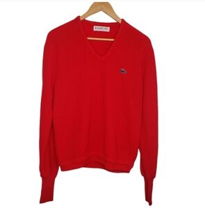 Vintage Izod of London V-neck Pullover Acrylic Sweater